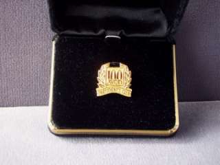 Vintage 1987 Goldtone Avon Presidents Club 100 Pin  