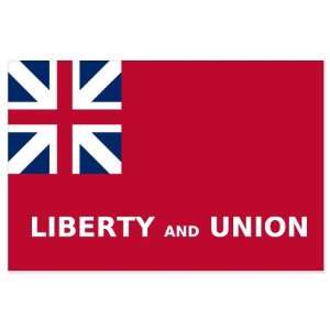  Tauton Flag Liberty and Union Flag car bumper sticker 