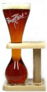 PAUWEL KWAK Belgian COACHMANS BEER GLASS w/Wood Stand  
