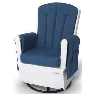 Foundations SafeRocker SS Swivel Glider Rocker, White/Blue at  