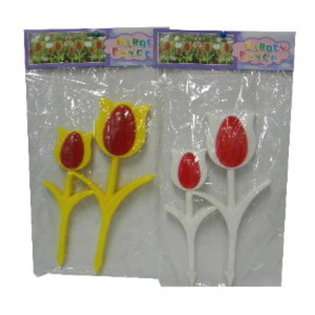DDI 2Pc Plastic Garden Fence,Tulip Design(Pack of 24) 