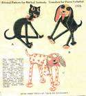 VINTAGE CLEO CAT & HARRY HOUND 1930 ANIMAL Pattern 1772