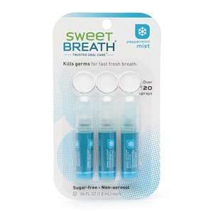 Sweet Breath Mist, Peppermint, 3 ea
