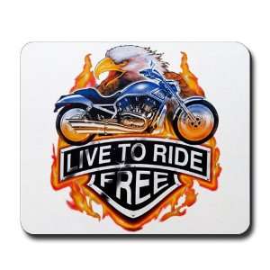  Mousepad (Mouse Pad) Live To Ride Free Eagle and 