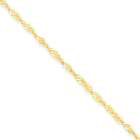 goldia 7 Inch 14k White Gold .90mm Franco Chain Bracelet
