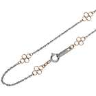 Dahlia 18k White and Rose Gold 1mm Station Infinity Link Chain 