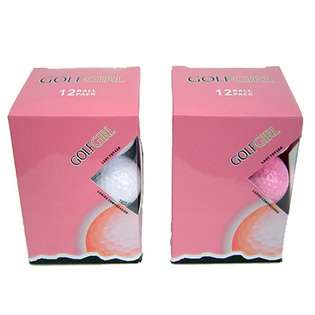 Golf Girl 12 Golf Girl WHITE New Titanium Golf Balls 