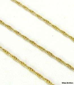 16 WOVEN ROPE CHAIN NECKLACE   Italian 14k Yellow Gold  