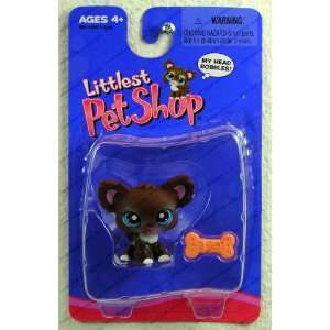 Littlest Pet Shop Brown Dog with Bone #219 Toys & Games