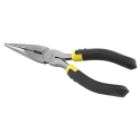   in. Long Nose Pliers  Chrome Nickel Steel  Bi Material Molded Grips