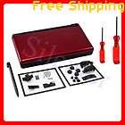   DS Lite NDSL Black Red Full Repair Parts Housing Shell Cover Case