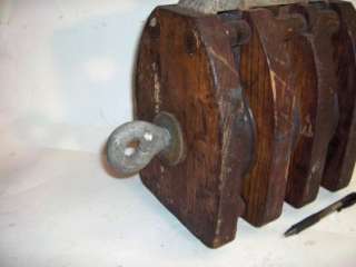 Heavy Duty Triple Pulley Block & Tackle for 1 Rope  