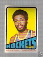 1972/73 Topps #205 Warren Jabali Rockets EX  