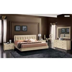   Composition 3 with Plano Bed Camel Bedroom Set by ESF