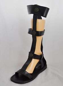 Mens Brown or Black Roman Gladiator Sandals Size 8 14  