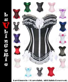 Sexy Classical Moulin Rouge Burlesque Corset Bustier  