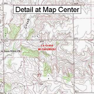 USGS Topographic Quadrangle Map   Le Grand, Iowa (Folded/Waterproof 