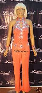 LATIN SALSA(BALLROOM) COMPETITION CATSUIT SIZE S(ST23P)  