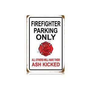  Firefighter Parking Sign Patio, Lawn & Garden