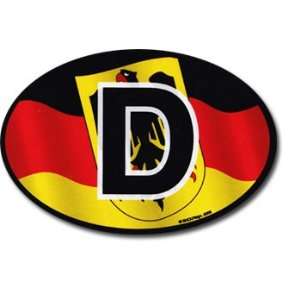Germany (Eagle)   Wavy Oval Decal