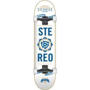  Stereo Sound Weave Complete Skateboard   7.75 White w 