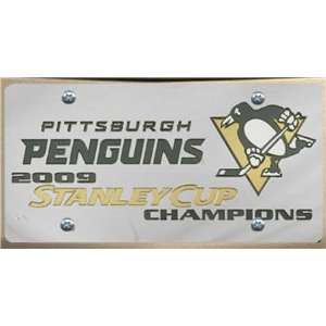 Pittsburgh Penguins Stanley Cup License Plate Sports 