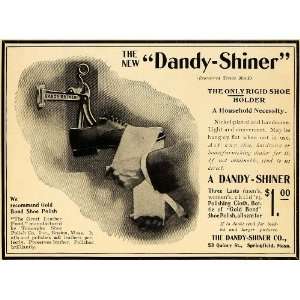 1902 Ad Dandy Shiner Nickel Shoe Holder Triumpha Polish 