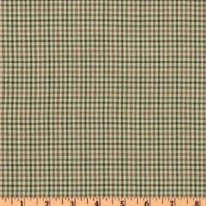  58 Wide Rayon Suiting Checks Olive/Orange Fabric By The 