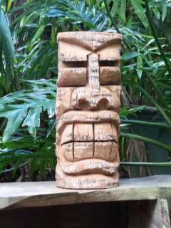 Florida Palm TIKI STATUE #103 Hawaiian Wood Carving Art  