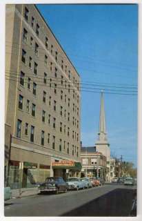 PORTSMOUTH VA 1950s Cars Main Street Church Hotel  