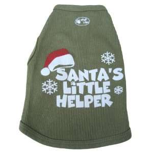  Santas Little Helper Dog Tank Top   L (27 49 lbs 