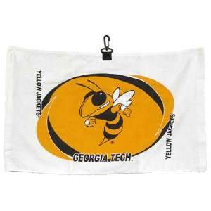   Tech Yellowjackets NCAA Printed Hemmed Towel