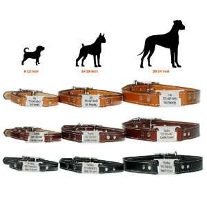   Bridle Leather ScruffTag™ Personalized Dog Collar