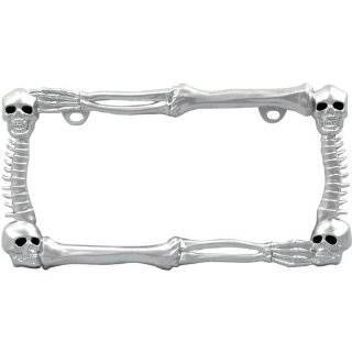   Skull and Crossbones License Plate Frame (Made of Plastic) Automotive