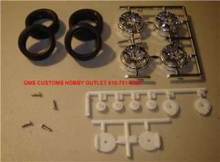 Model kit Lot/Tire & Wheel set with Pins and Rotors Highly Detailed 1 
