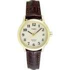 Brown Leather Band Ladies Watch  