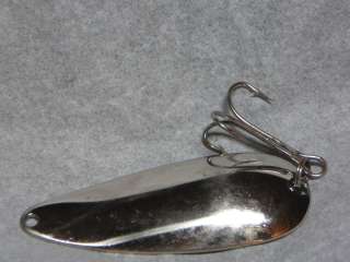 Vintage Old Lure Fishing Spoon Spinner Silver Marked S  