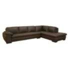 Baxton Studio Jaquenetta Leather 2 pcs Sofa Set in Dark Brown