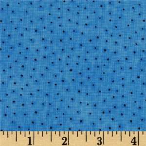  44 Wide Kids Can Quilt Pin Dots Blue Fabric By The Yard 