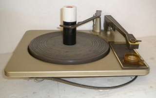1960s RCA Victor 4 Spd Stereo Turntable + Template + 45 RPM ~ Console 