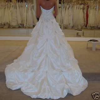 New Stock White/Ivory Wedding Dress Bridal Gown Size6/8/10/12/14/16 