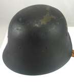   II German Helmet Nazi M42 Steel Original Leather Strap & Liner  