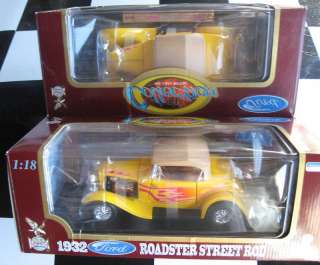 1932 32 Ford Roadster Street Rod yellow 118 diecast  