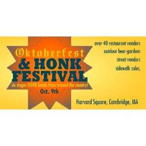  3x6 Vinyl Banner   Oktoberfest Honk Fest 