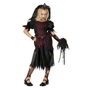  Kids Zombie Prom Queen Costume (Sz Medium 8 10) Toys 