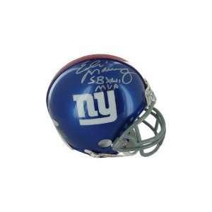 ELI Manning Autographed Hand Signed NY Giants Mini Helmet SB 