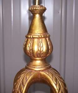 Vintage Unique Ornate Plaster Floor Lamp  