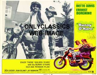 1971 TRIUMPH MOTORCYCLE POSTER BUNNY OHARE HIPPIE S  