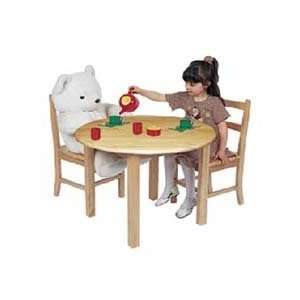  30 Round Table (22 legs) and 2 12 Wood Chairs Set