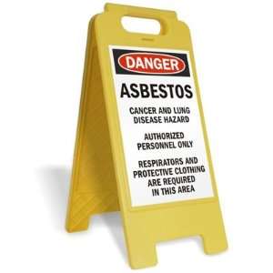Danger Asbestos Hazard, Authorized Personnel Only FloorBoss XL Floor 